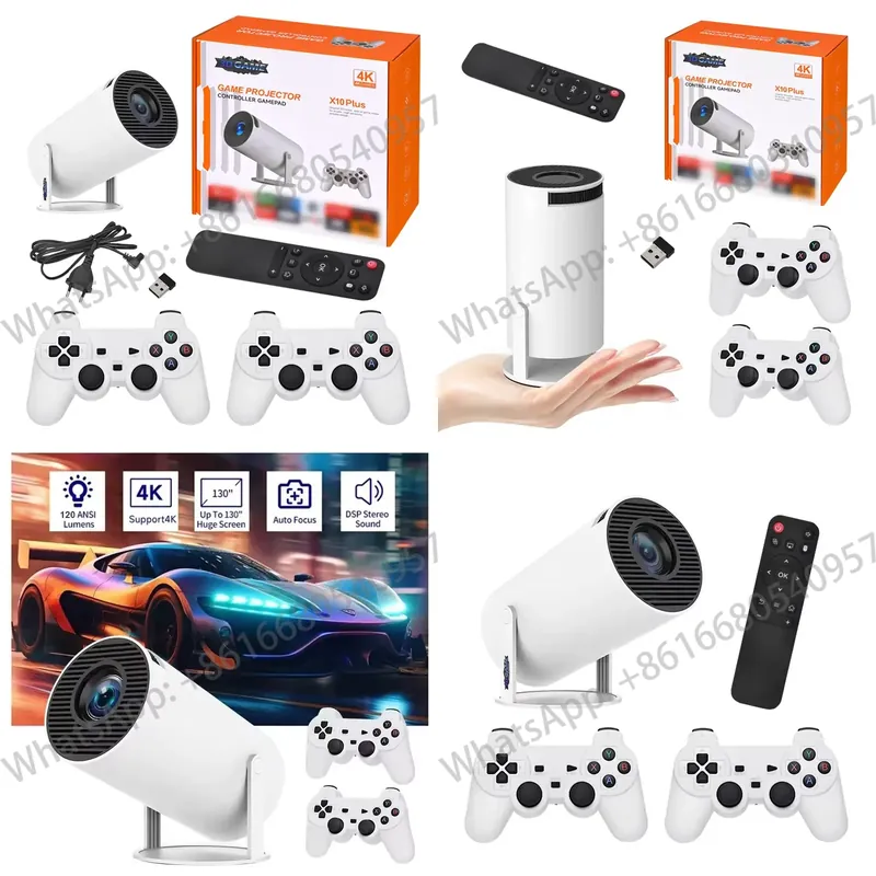 Home Cinema Portable - Projecteur de jeu X10 Plus 4K