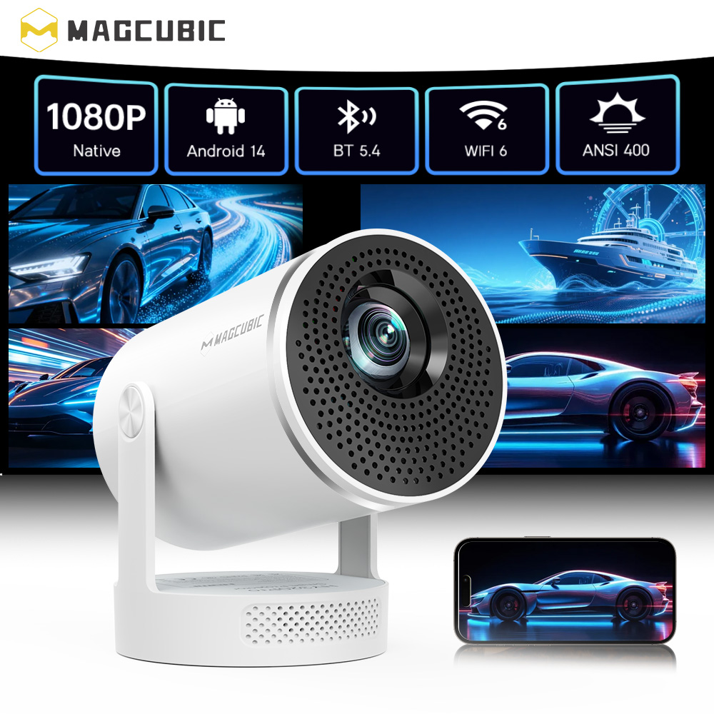 Video Home Cinema - Projecteur Magcubic Android 14, résolution native