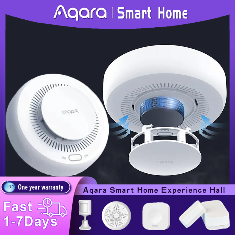 Home Cinema Apple - Détecteur de fumée intelligent Aqara, capteur