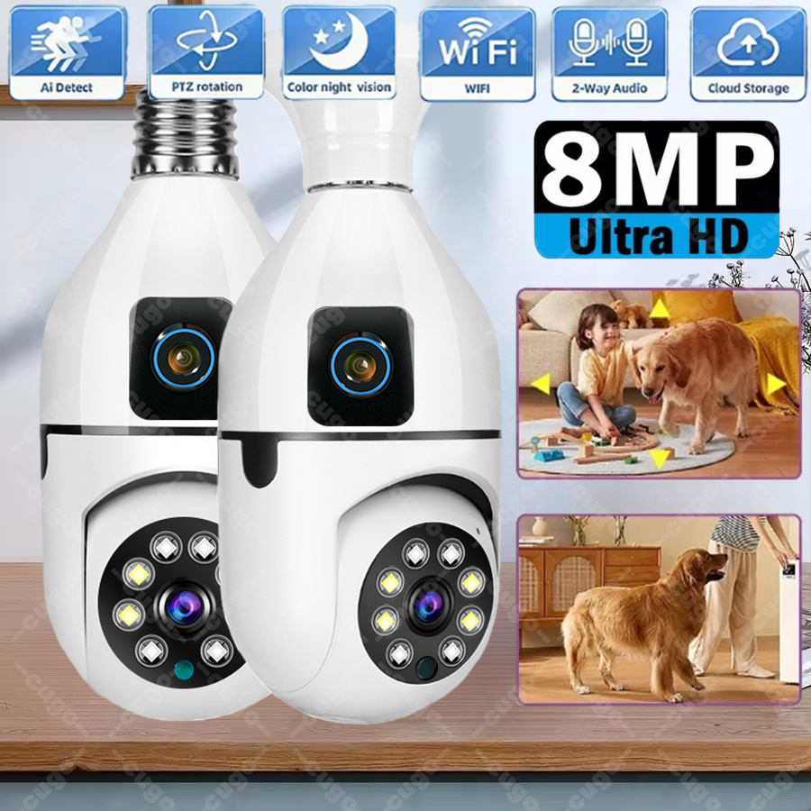 Home Cinema Outdoor - Caméra IP WiFi E27 en forme