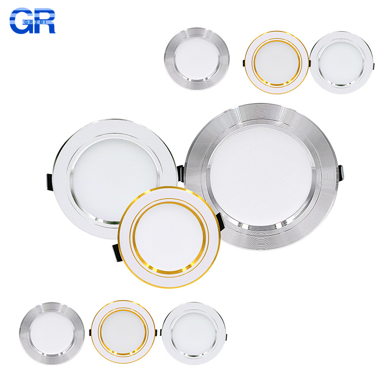 Home Cinema Led - Plafonnier LED encastré rond 5W 7W
