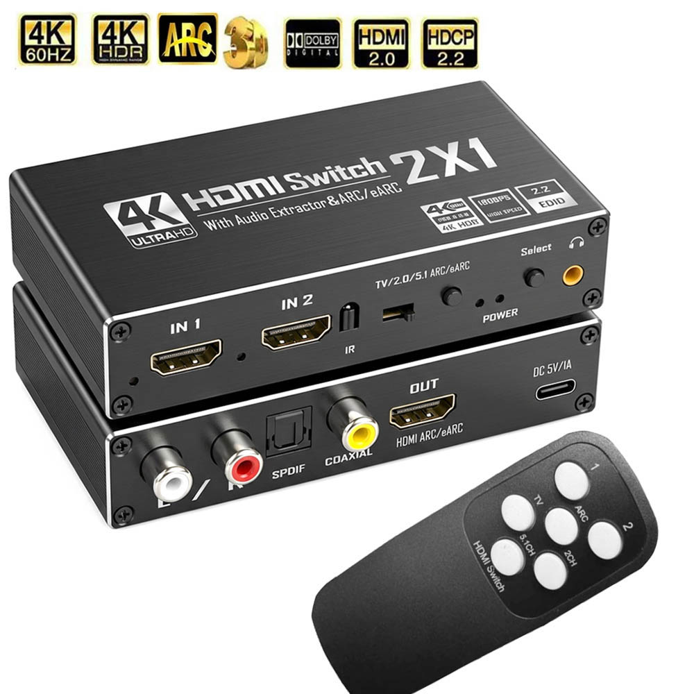 Hdmi Arc Cable - Commutateur HDMI avec extracteur audio 4K