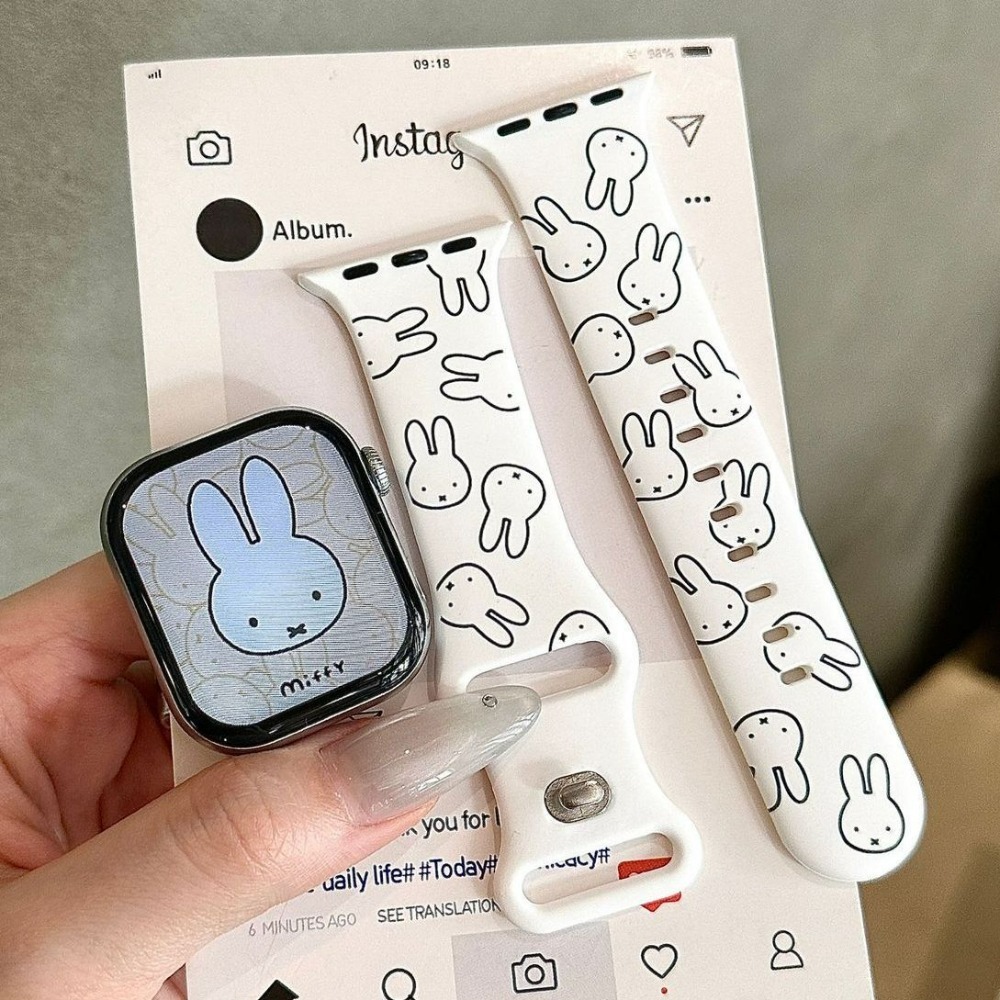 Home Cinema Apple - Bracelet de montre mignon Miffy Rabbit