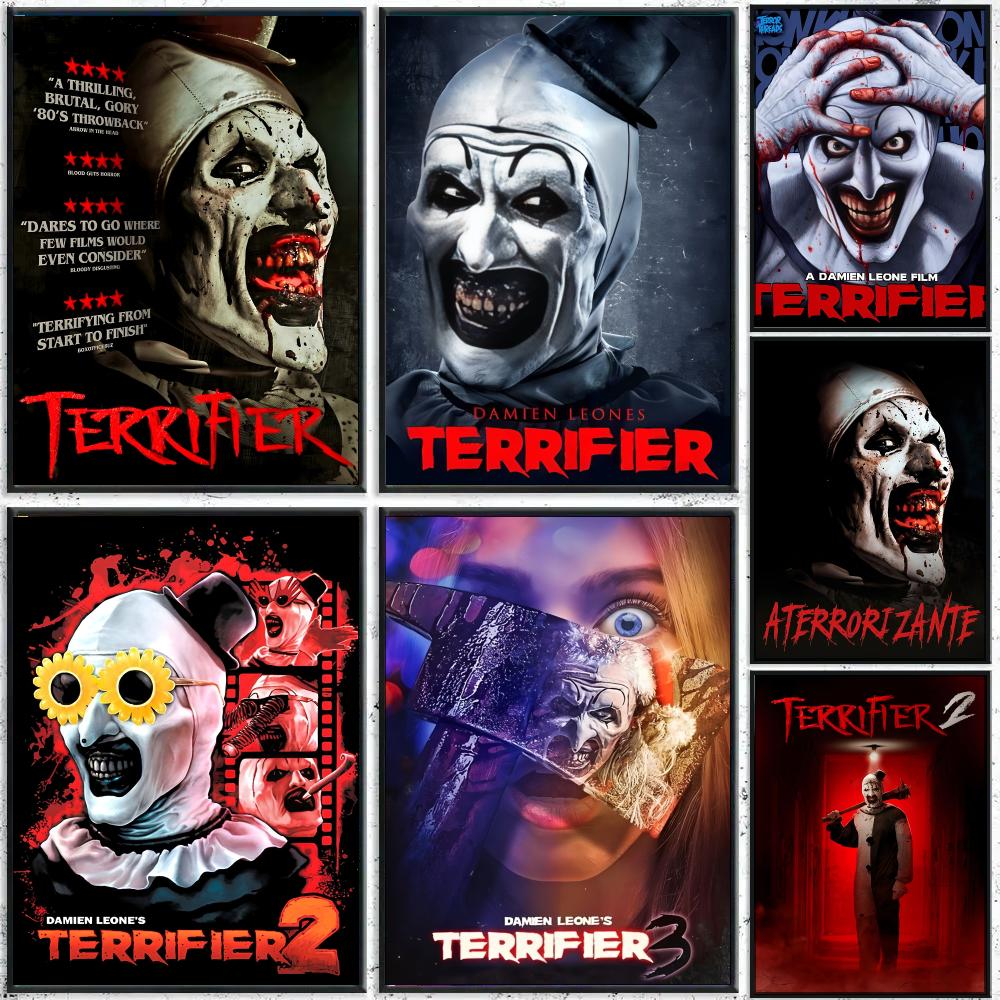 Home Cinema Films - Affiche classique du film T-Terrifier, autocollant