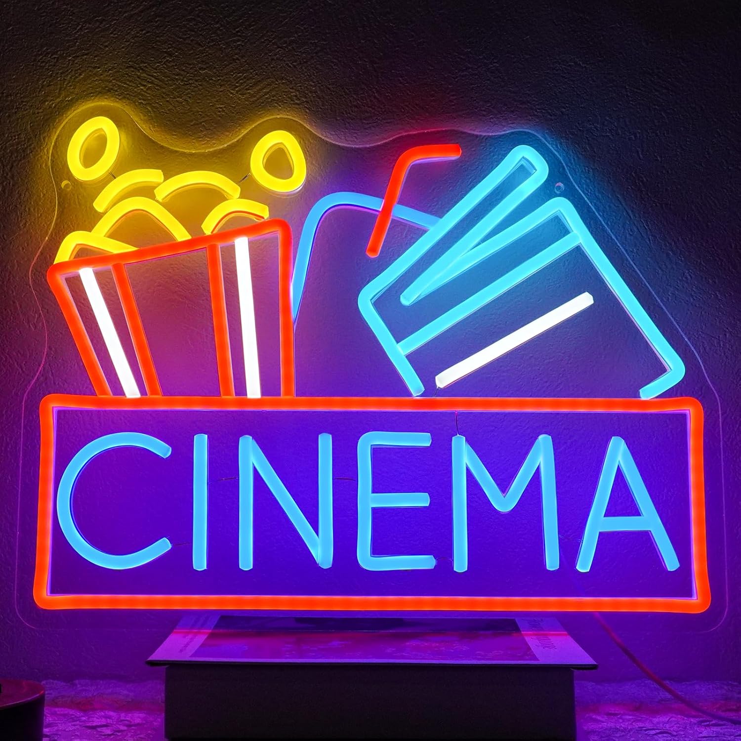 Home Cinema Films - Enseigne au néon de cinéma LED