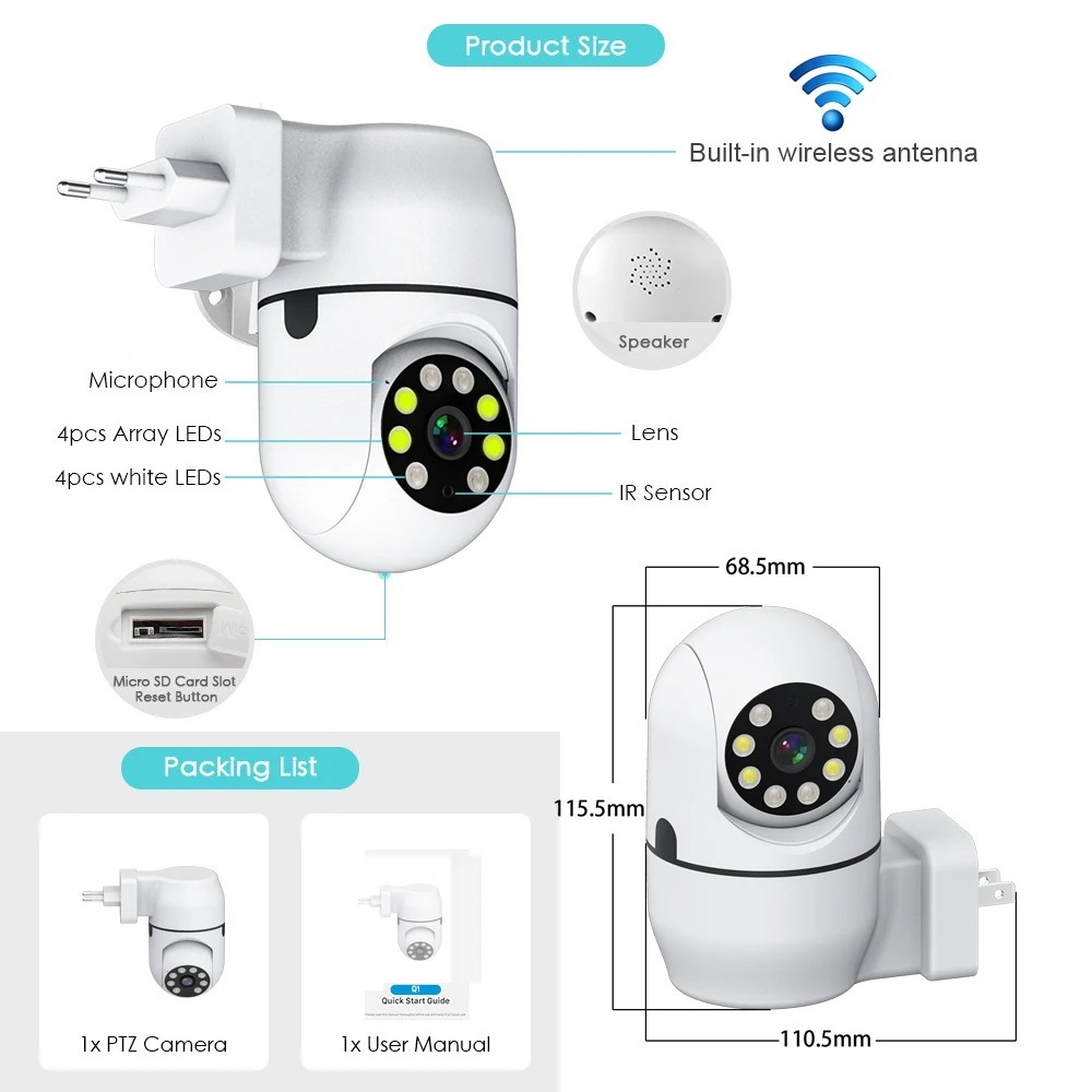 Caméra IP sans fil Tuya HD ave - Home Cinema Panasonic avis et prix