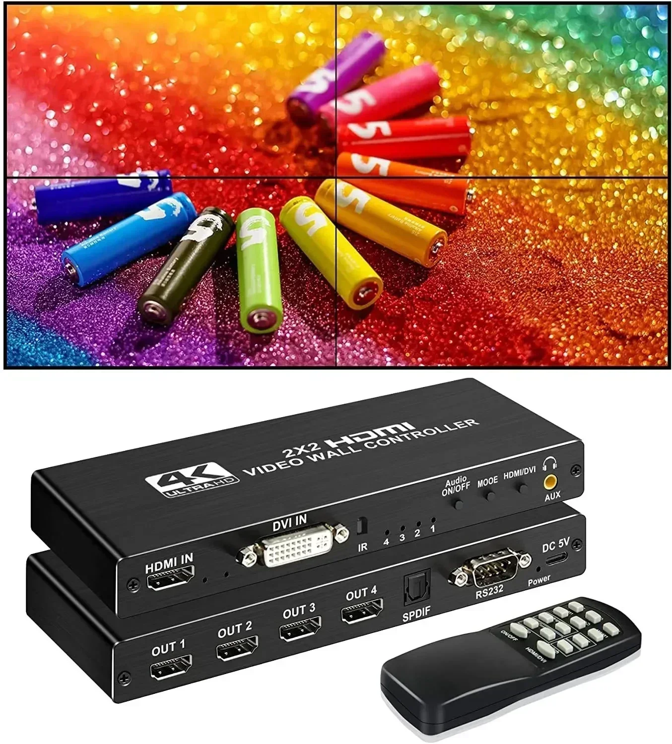 Contrôleur de mur vidéo HDMI,  - Home Cinema Video Processor avis et prix