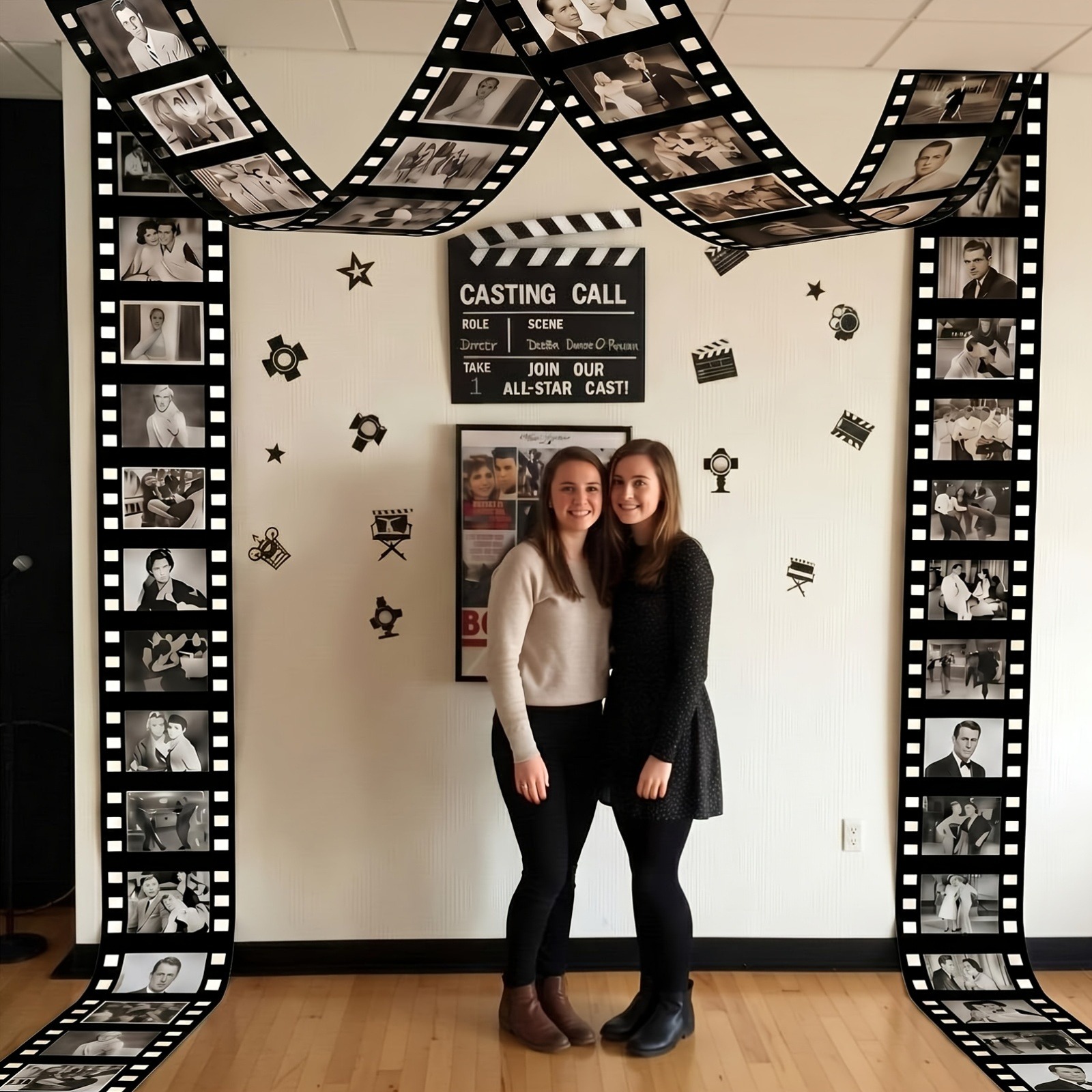 2 bannières de film noir et bl - Home Cinema Films avis et prix