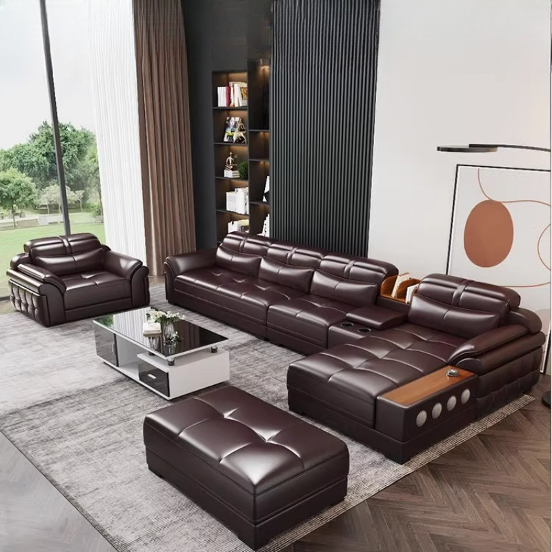 Canapés de luxe en cuir vérita - Home Cinema For Small Room avis et prix