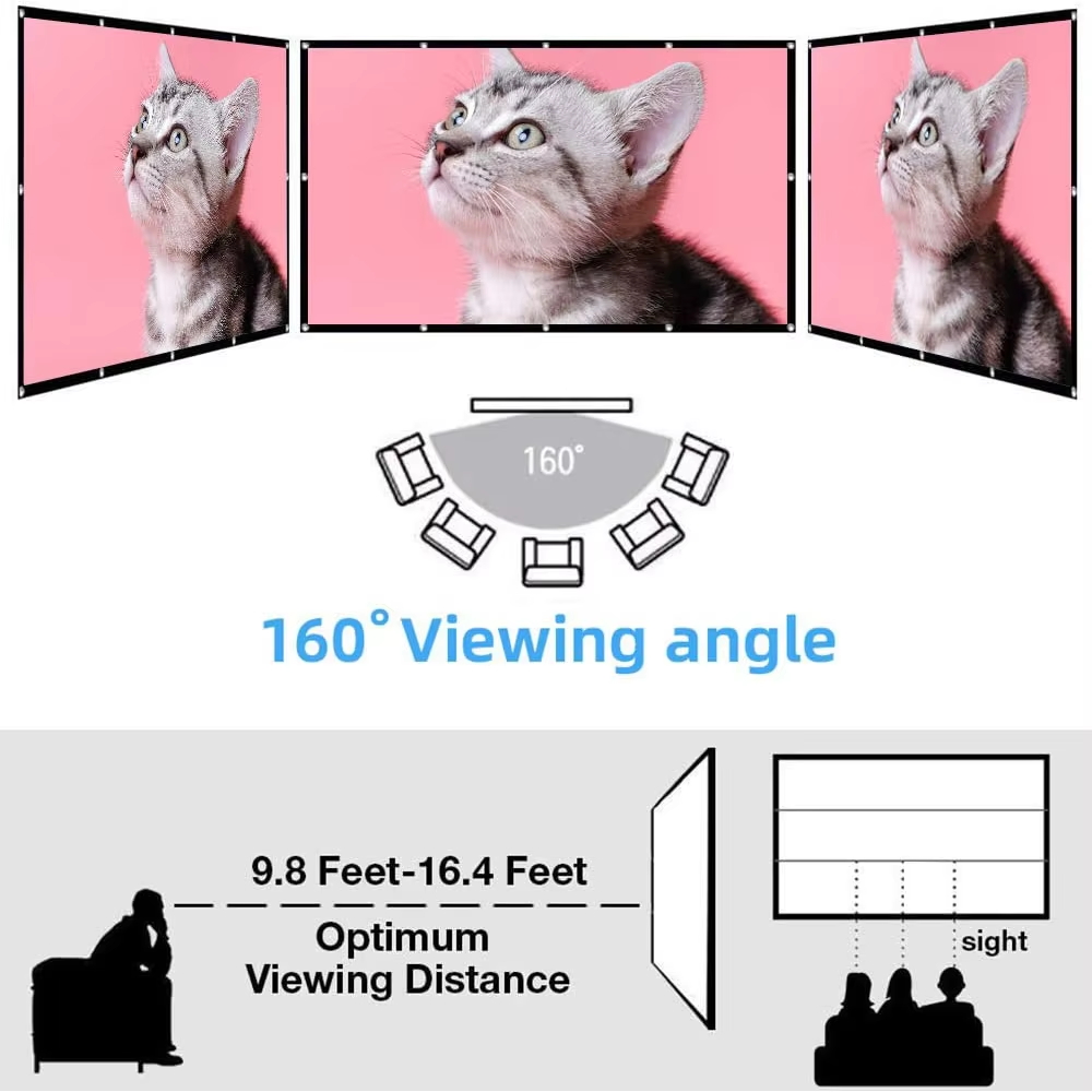 Écran de projection pliable do - Home Cinema Projector Screen avis et prix