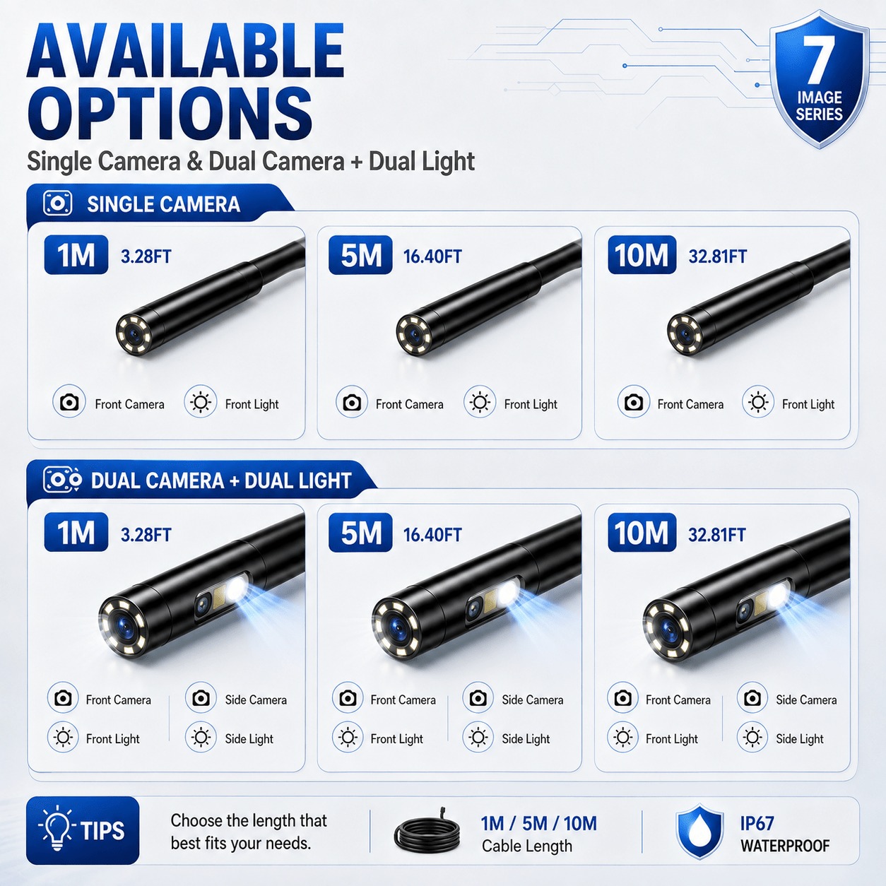 Endoscope à double caméra avec - Home Cinema Led avis et prix