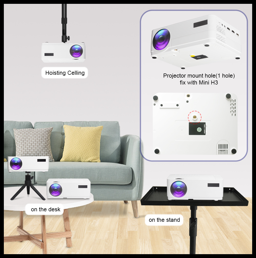 Projecteur de cinéma maison 4K - Home Cinema Projector Screen avis et prix