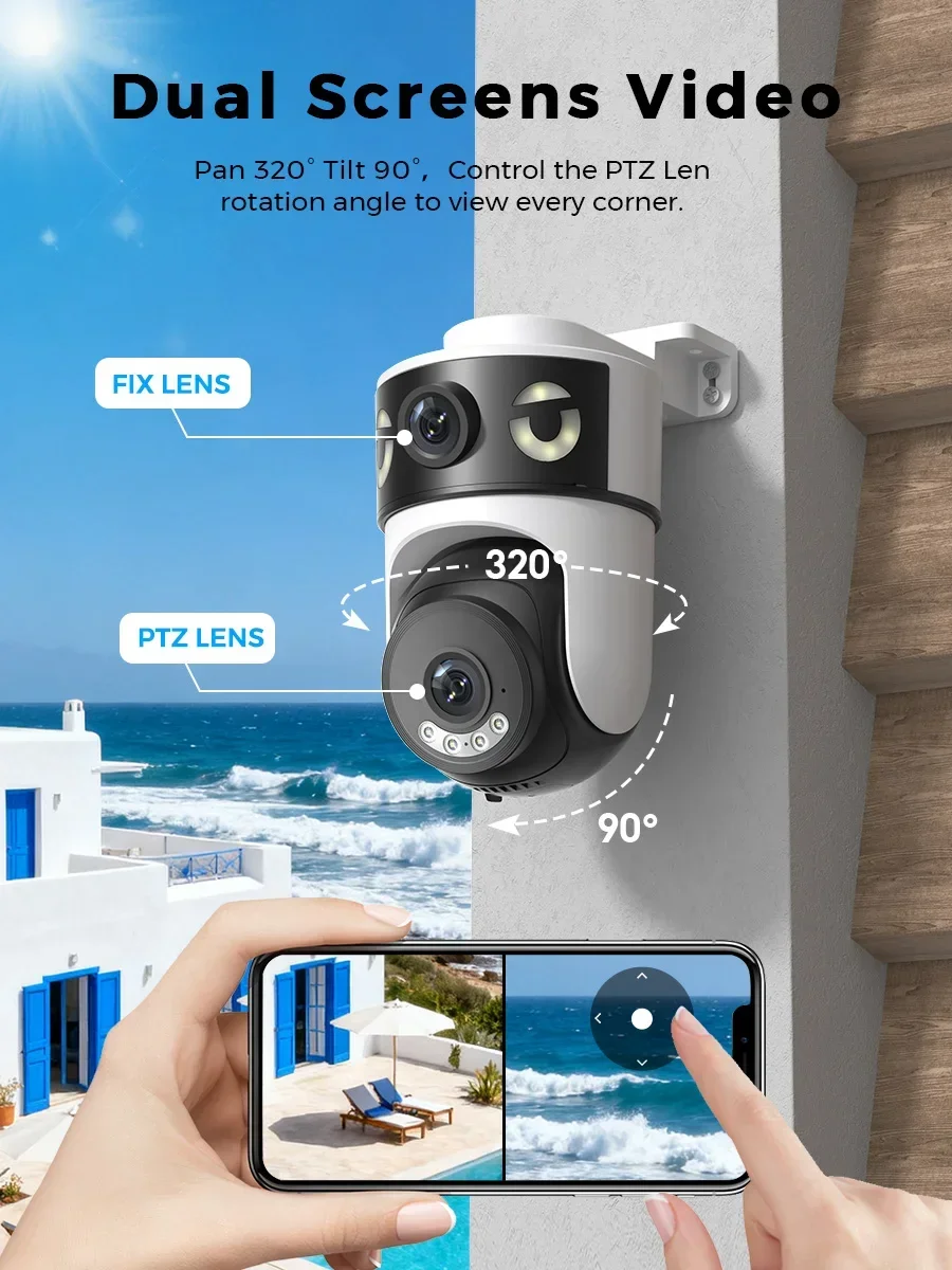 Caméra de sécurité Wifi 10MP 5 - Home Cinema Outdoor avis et prix