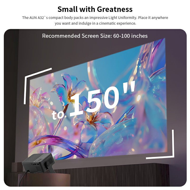 AUN A32 Pro Android 13 project - Home Cinema Films avis et prix