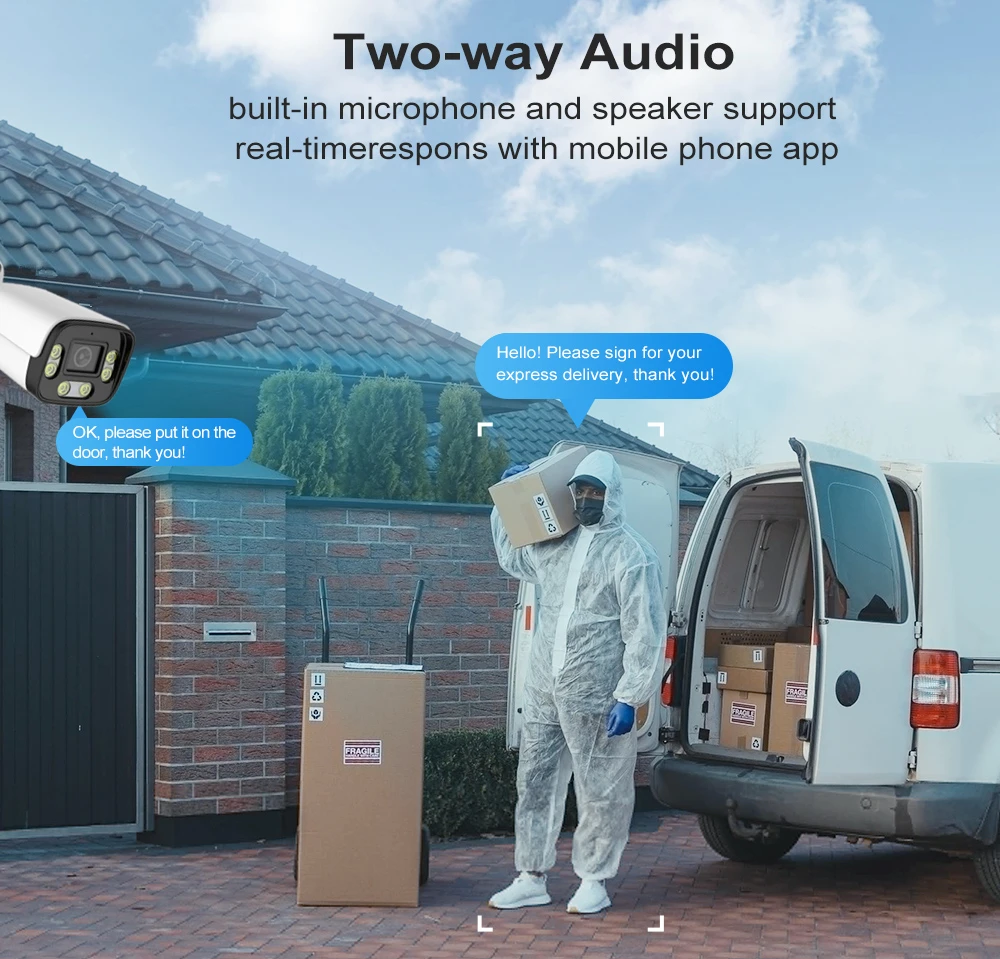 Caméra de sécurité IP 4MP 2MP  - Home Cinema Outdoor avis et prix