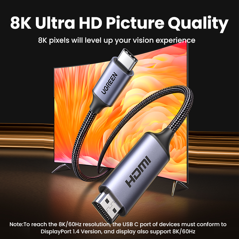 UGREEN USB C vers 4K 8K câble  - Hdmi Arc Cable avis et prix