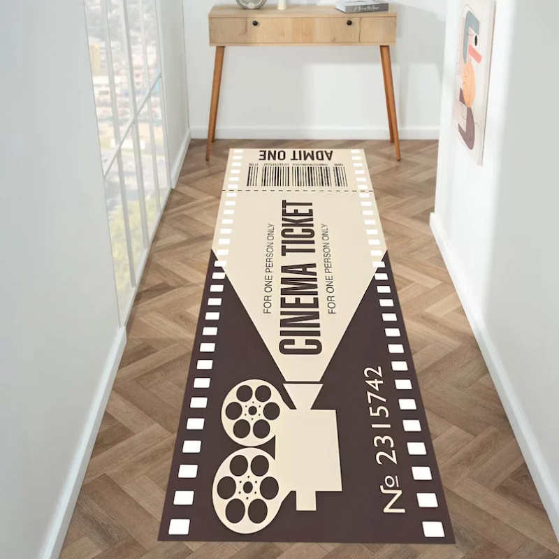 Tapis décoratif vintage à moti - Home Cinema Tickets avis et prix