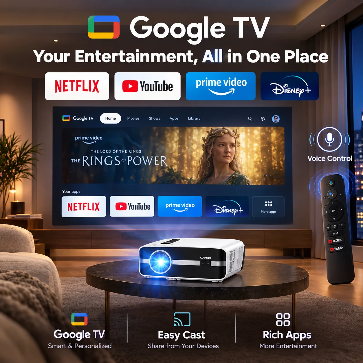 Nouveau projecteur A9S 4k 4000 - Video Home Cinema avis et prix
